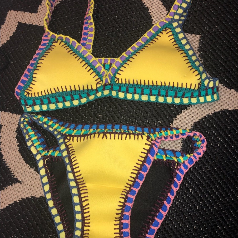 Two piece swim suit